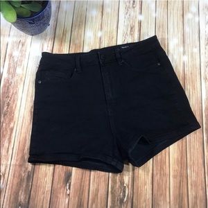 Special A high waisted black denim shorts